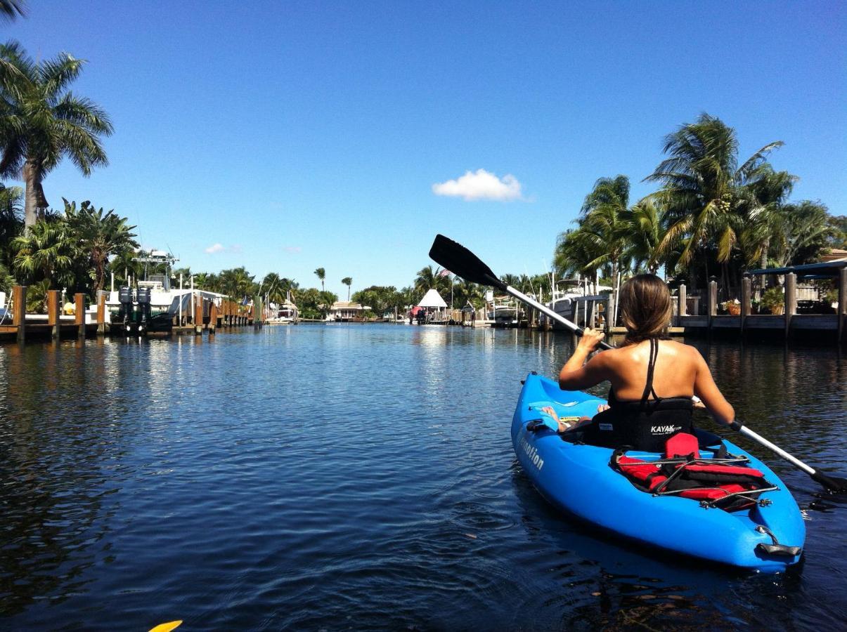 New! Waterfront Heated Pool & Jacuzzi 2 Mi To Beach - Fishing Pier Relaxing Spa & Hammock フォート・ローダーデール エクステリア 写真