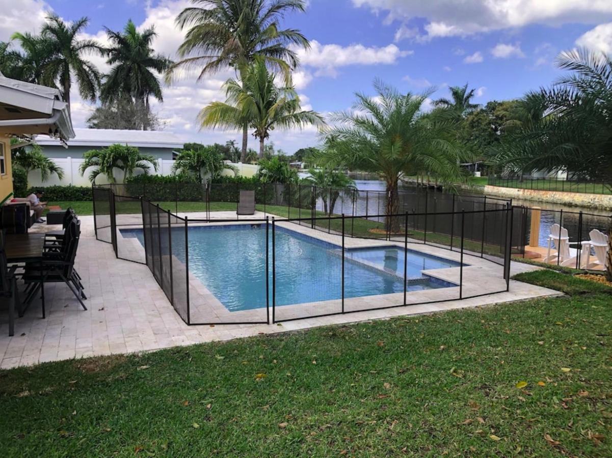 New! Waterfront Heated Pool & Jacuzzi 2 Mi To Beach - Fishing Pier Relaxing Spa & Hammock フォート・ローダーデール エクステリア 写真
